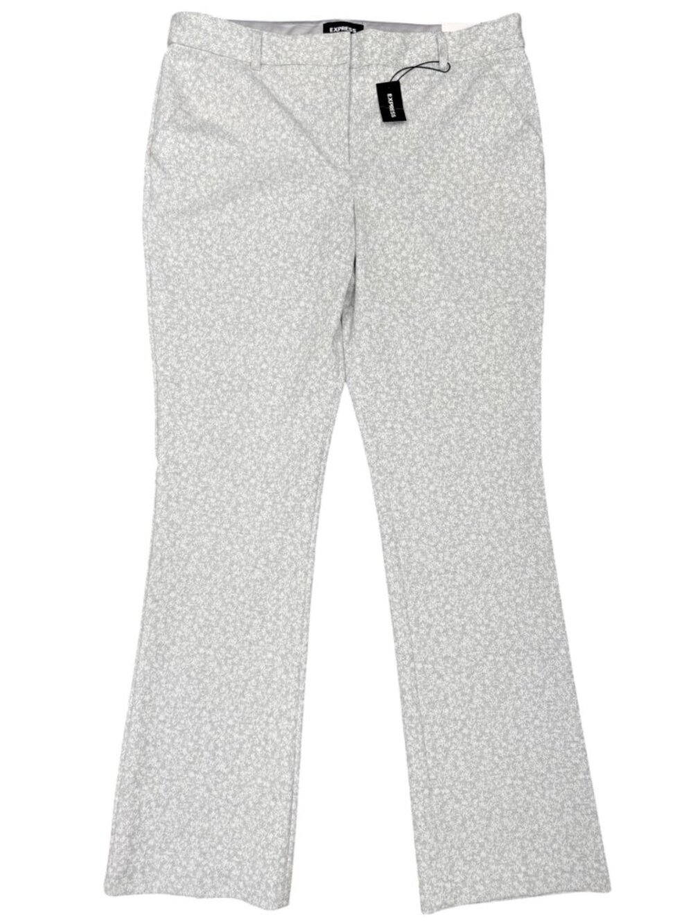 EXPRESS | NEW | Columnist Stretch Barely Boot Midrise | Gray/White | Size 14R